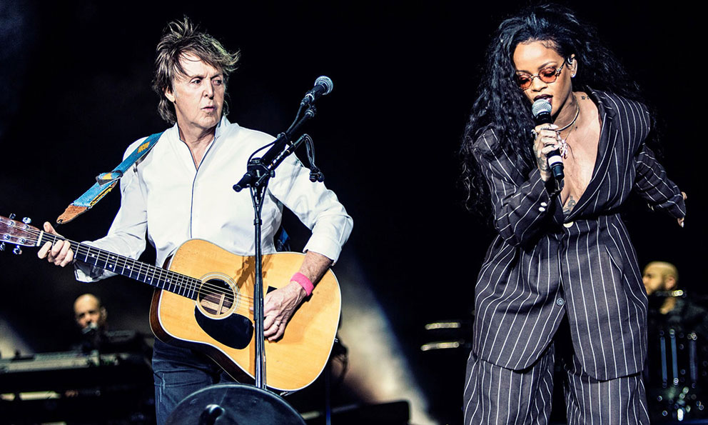 En este momento estás viendo Paul McCartney compartió escenario con Rihanna en el festival Desert Trip