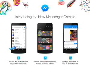 Lee más sobre el artículo Facebook añadió filtros, stickers y mascaras en la cámara de Messenger