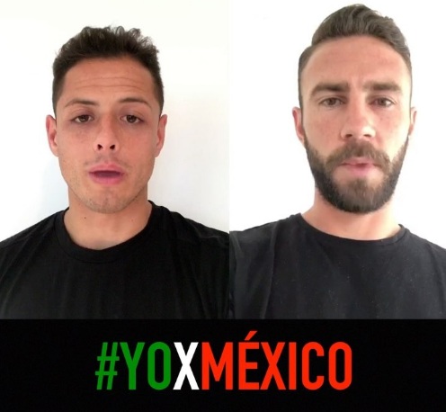 En este momento estás viendo Javier “Chicharito” Hernández y Miguel Layún lanzaron iniciativa #YoXMéxico