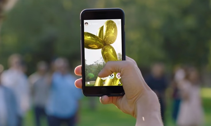En este momento estás viendo Snapchat lanzó una iniciativa de arte en realidad aumentada