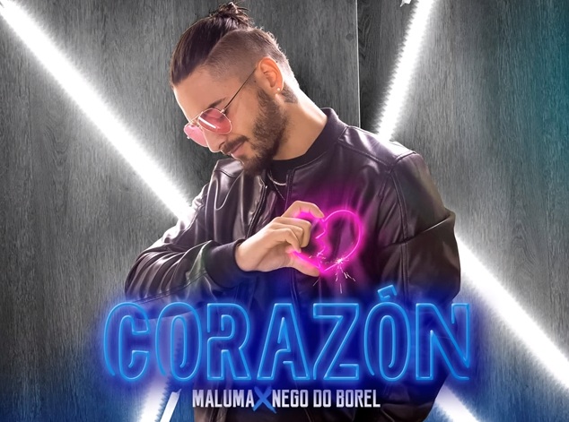 En este momento estás viendo Maluma lanzó nueva canción “Corazón” junto a Nego do Borel