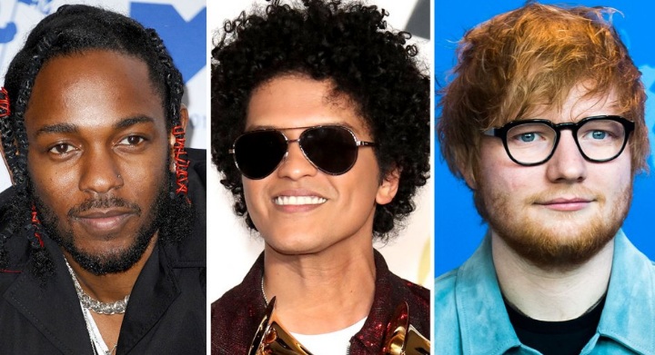 En este momento estás viendo Kendrick Lamar, Ed Sheeran y Bruno Mars lideran las nominaciones de los Billboard Music Awards