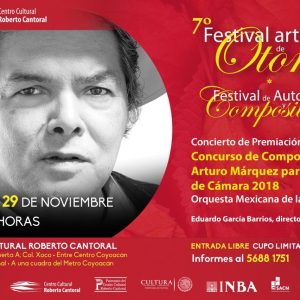 Lee más sobre el artículo Concurso de composición Arturo Marquez para Orquesta de cámara 2018